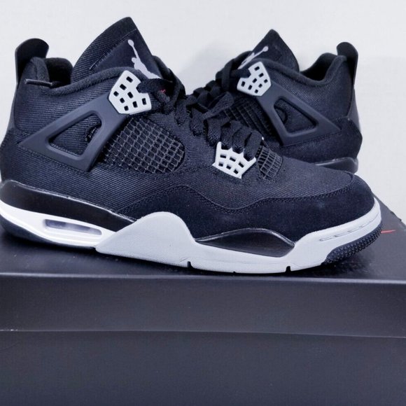 DH7138-006  Size 10 Jordan 4 Retro SE Black Canvas main image 2